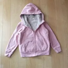 UNIQLO ユニクロ 130 ふわふわあったかボアフリースパーカー ピンク