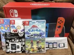 Switch本体＋SDカード64GB＋ソフト付き（３つ）その他（３つ）