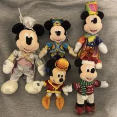 ミッキー ぬいぐるみバッジ 5点セット