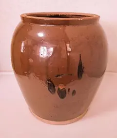 大型】常滑焼風水がめ 睡蓮鉢 ビオトープ 骨董 陶器 壺 。 高さ65