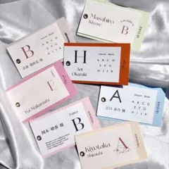 エスコートカード　メッセージカード付　マーメイド紙　ハトメ　結婚式　ウェディング