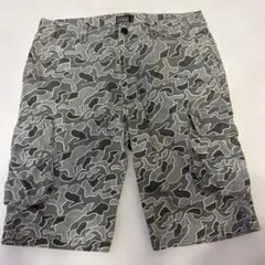 SHIPS DIGS 迷彩柄 カモ柄 カーゴハーフパンツ y2kのサムネイル