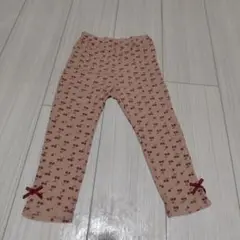 ワッフル　チェリー　さくらんぼ　ピンク　レギンス　95cm