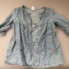 H&M ライトブルー ワンピース 6-9M ベビー