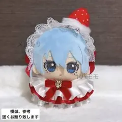 ぬい服 いちごケーキなフリルドレス ヘッドドレスセット レッド （赤）