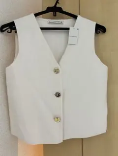 Abercrombie & Fitch ベスト ホワイト XSのサムネイル