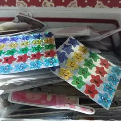 カラフル星型・動物型シールセット　100枚