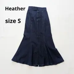 Heather ヘザー デニムマーメイドスカート インディゴ Sサイズ