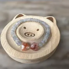 ラブラドライトデザインブレスレット