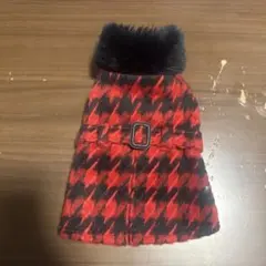 iDog 犬用 千鳥格子柄 ボアジャケット XS
