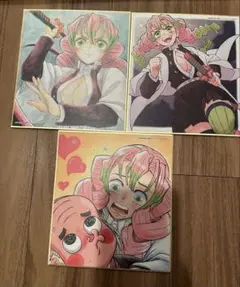 鬼滅の刃　全集中展　ミニ色紙　甘露寺蜜璃 セット