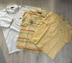 3枚セット　まとめ売り　ポロシャツLサイズ　クロコダイルのサムネイル