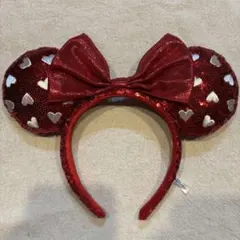 Disney ディズニー ミニーマウス カチューシャ 赤い水玉リボン