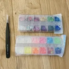 花信風 24色 極薄ネイルパーツ蝶/ネイル用シールステッカー/ネイルアート