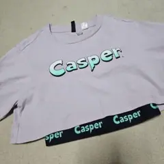 Casper クロップドトップス ツーピース　2点セット　ジム　スポーツ　紫