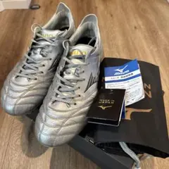 Mizuno サッカーシューズ シルバー 日本製