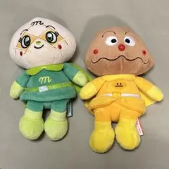 プリちぃビーンズ メロンパンナ　カレーパンマン　ぬいぐるみのサムネイル