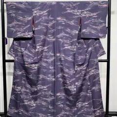 T232⭐️洗える着物　小紋　着物　袷　逸品のサムネイル