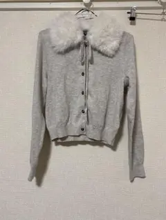 H&M ファーティーペット付きカーディガン