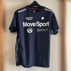 DESCENTE MoveSport Tシャツ L ネイビー