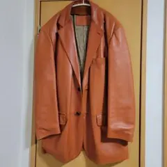 T*J様 LOEWE レザージャケット テーラードジャケット オレンジのサムネイル
