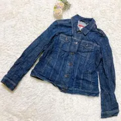 希少✨GAP JEANS 【L】赤タグ デニムジャケット 濃紺 Gジャン
