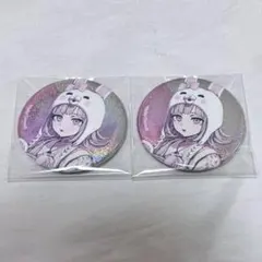 ダンガンロンパ サンリオ　くじ　七海千秋　ホログラム缶バッジ　アクキー ダンガンロンパ ホログラム缶バッジ 七海千秋 ダイソー - メルカリ
