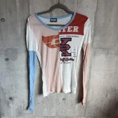 DIESEL カラーブロック ロングスリーブＴシャツ