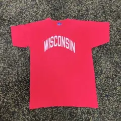90s青刺繍タグ チャンピオン　WISCONSIN USA製　ヴィンテージ