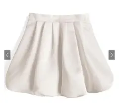 GRL サテンバルーンミニスカート ru1180 ホワイト Sサイズ