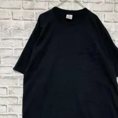 USA製90sヴィンテージTシャツ！シングルステッチ　ブラック半袖古着2XL29