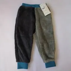 【新品】ボアパンツ 95cm　ネイビーグレー　ボアズボン