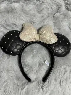 ディズニー カチューシャ ミニー 黒 白