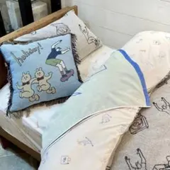 未使用】【美品】unico キニッシュ 子猫 ブランケット マルチカバー