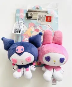 マイメロディ　クロミ ハートボタン　限定　マスコット　ミニボード　3点セット