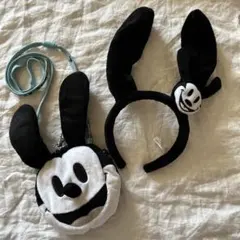 オズワルド　ディズニー パスケース　ポーチ&カチューシャ　セット