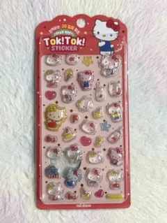 韓国 サンリオ ハローキティ ぷっくり立体ステッカー シール