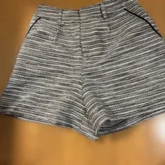 最終値下げ！美品✨エニィスィス ボーダーツイードショートパンツ