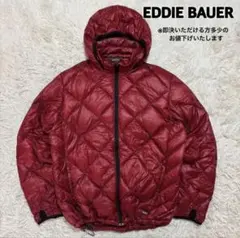 EDDIE BAUER 赤 フード付きダウンジャケット