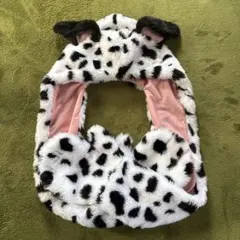 【美品】ディズニー 101匹わんちゃん ファンキャップ マフラー