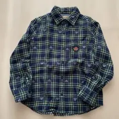 MIKI HOUSE チェック柄長袖シャツ