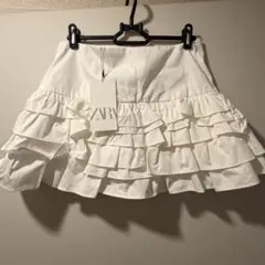 ZARA フリルミニスカート ホワイト XSのサムネイル