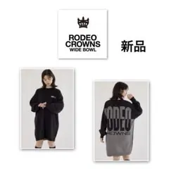 RODEO CROWNS WIDE BOWL★ バックバイカラーロゴニットワンピ