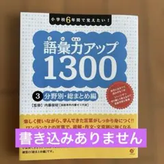 小学校6年間で覚えたい！語彙力アップ1300 3 分野別・総まとめ編