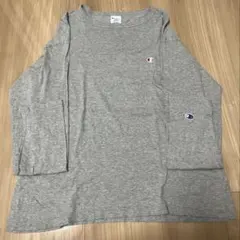 Champion グレー 長袖 Tシャツ　 Lサイズ