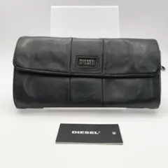 ディーゼル　長財布　財布　ウォレット　レザー　ブラック