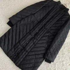 DKNY ロングダウンコート ブラック M キレイめ オフィス 厚手 大人