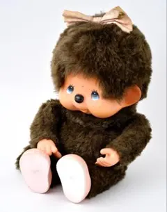 【昭和レトロ】モンチッチ セキグチ 1974年 日本製 リボン付き 美品です