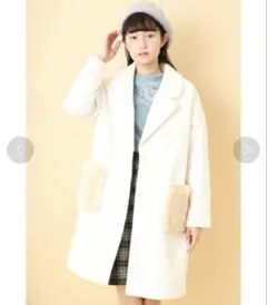 OLIVE des OLIVE フェイクファーポケットチェスターコートのサムネイル