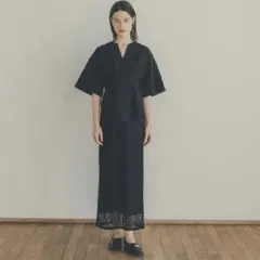 CLANE EMBROIDERY LACE DOCKING ONEPIECE